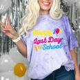 Happy Last Day Of School Graduation Teacher Students T-Shirt Comfort Color Blast T-Shirt Amethyst