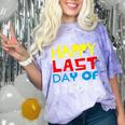 Happy Last Day Of School Graduation Teachers Student Comfort Color Blast T-Shirt Amethyst