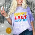 Happy Last Day Of School Pre-K Life Graduation T-Shirt Comfort Color Blast T-Shirt Amethyst