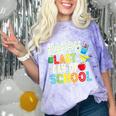 Happy Last Day Of School Teacher Kids Boys Girls Graduation Comfort Color Blast T-Shirt Amethyst