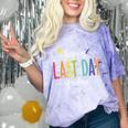 Happy Last Day Of School Women Teachers School Graduation Comfort Color Blast T-Shirt Amethyst