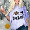 I Heart My Teachers I Love My Teachers Graduation Kids Teens Comfort Color Blast T-Shirt Amethyst