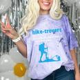 Hike-Trovert Hiking Humor Definition Introvert Comfort Color Blast T-Shirt Amethyst