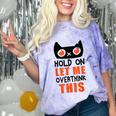 Hold On Let Me Overthink This Anxiety Introvert Overthinking Comfort Color Blast T-Shirt Amethyst