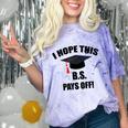 I Hope This BS Pays Off College Graduation Comfort Color Blast T-Shirt Amethyst