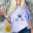 I Hope This BS Pays Off Graduation College Bachelor Degree Comfort Color Blast T-Shirt Amethyst