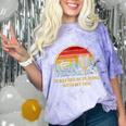 Id Rather Be Playing With My Disc Introvert Disc Golf Comfort Color Blast T-Shirt Amethyst