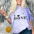 I'm Done College High School Graduation Senior Comfort Color Blast T-Shirt Amethyst