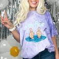 I'm Fine Drowning Thumbs Up Introvert Meme Humor Comfort Color Blast T-Shirt Amethyst