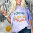 I'm Fluent In Silence And Eye-Rolls Introverts Comfort Color Blast T-Shirt Amethyst