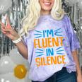 I'm Fluent In Silence I Introvert Comfort Color Blast T-Shirt Amethyst I'm Fluent In Silence I Introvert Comfort Color Blast T-Shirt Amethyst