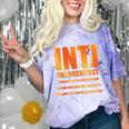 INTJ Architect Personality Introvert Sarcastic Orange Comfort Color Blast T-Shirt Amethyst