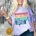 Introvert Aircraft Spotting Lovers Men & Women Comfort Color Blast T-Shirt Amethyst