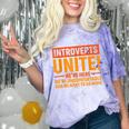 Introvert Antisocial Sarcasm Introverts Unite Anti Social Comfort Color Blast T-Shirt Amethyst Introvert Antisocial Sarcasm Introverts Unite Anti Social Comfort Color Blast T-Shirt Amethyst