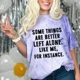 Introvert Antisocial Some Things Are Better Left Alone Comfort Color Blast T-Shirt Amethyst Introvert Antisocial Some Things Are Better Left Alone Comfort Color Blast T-Shirt Amethyst