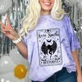 Introvert Apparel Emporium Mothman Tarot Card Antisocial Butterfly Cryptozoologist -Adults Grey Comfort Color Blast T-Shirt Amethyst Introvert Apparel Emporium Mothman Tarot Card Antisocial Butterfly Cryptozoologist -Adults Grey Comfort Color Blast T-Shirt Amethyst