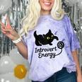 Introvert Energy Cat Love Cat Meme Comfort Color Blast T-Shirt Amethyst Introvert Energy Cat Love Cat Meme Comfort Color Blast T-Shirt Amethyst