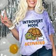 Introvert Mode Activated Low Social Battery Box Turtle Comfort Color Blast T-Shirt Amethyst Introvert Mode Activated Low Social Battery Box Turtle Comfort Color Blast T-Shirt Amethyst