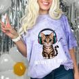 Introvert Mode Cat With Headphones Kitten Lover Comfort Color Blast T-Shirt Amethyst