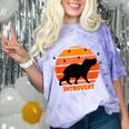 Introvert Retro Sunset Capybara Tee Comfort Color Blast T-Shirt Amethyst Introvert Retro Sunset Capybara Tee Comfort Color Blast T-Shirt Amethyst