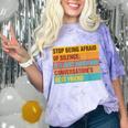 Introvert Stop Being Afraid Of Silence Just Awkward Comfort Color Blast T-Shirt Amethyst