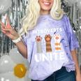 Introvert Unite Kitty Paws Raise Introverted Gathering Comfort Color Blast T-Shirt Amethyst