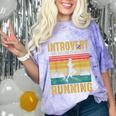 Introvert But Willing To Discuss Running Comfort Color Blast T-Shirt Amethyst