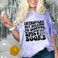 Introvert But Willing To Discuss Spicy Books Comfort Color Blast T-Shirt Amethyst Introvert But Willing To Discuss Spicy Books Comfort Color Blast T-Shirt Amethyst