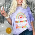 Introvert But Willing To Shape Your Behavior Comfort Color Blast T-Shirt Amethyst