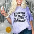 Introverted Epidemiologist Epidemiology Introvert Comfort Color Blast T-Shirt Amethyst