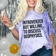 Introverted Geophysicist Geophysics Introvert Comfort Color Blast T-Shirt Amethyst