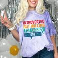 Introverted But Willing To Discuss 90s Comfort Color Blast T-Shirt Amethyst Introverted But Willing To Discuss 90s Comfort Color Blast T-Shirt Amethyst