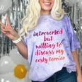 Introverted Willing To Discuss Cesky Terrier Introvert Comfort Color Blast T-Shirt Amethyst Introverted Willing To Discuss Cesky Terrier Introvert Comfort Color Blast T-Shirt Amethyst