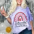 Introverted But Willing To Discuss Serial Killers True Crime Comfort Color Blast T-Shirt Amethyst