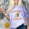 Introvert's Passion For French Patisserie Macarons Comfort Color Blast T-Shirt Amethyst