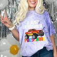 I Just Crushed Preschool Monster Truck Graduation Comfort Color Blast T-Shirt Amethyst