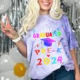 I Just Graduated Pre k Graduation 2024 Pre-Kindergarten Comfort Color Blast T-Shirt Amethyst