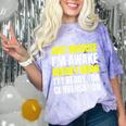 Just Because I'm Awake No Morning Person Introvert Witty Comfort Color Blast T-Shirt Amethyst