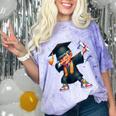 Kids Boys Grad Dabbing Graduation Class Of 2025 Comfort Color Blast T-Shirt Amethyst