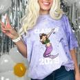 Kids Class Of 2029 Shirt Graduation Dabbing Mermaid Shirt Comfort Color Blast T-Shirt Amethyst