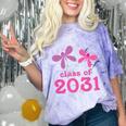 Kids Class Of 2031 Kindergarten Girls Graduation T-Shirt Comfort Color Blast T-Shirt Amethyst