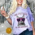 Kids Cool Future Is Bright Kids Graduation Or Birthday Comfort Color Blast T-Shirt Amethyst