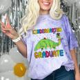 Kids Kindergarten Graduate Dinosaur Kindergarten Graduation Comfort Color Blast T-Shirt Amethyst