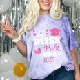 Kids Little Miss Pre-K Grad Preschool Prek Graduation 2025 Comfort Color Blast T-Shirt Amethyst