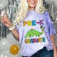 Kids Pre-K Graduate Brontosaurus Dino Pre Kindergarten Graduation Comfort Color Blast T-Shirt Amethyst