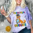 Kids Preschool Graduate Dinosaur Trex Preschool Graduation Comfort Color Blast T-Shirt Amethyst