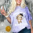 Kids Kids Preschool Nailed It Sloth Graduation Comfort Color Blast T-Shirt Amethyst