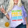 Kids So Long PRE-K It's Been Fun Shirt Boy Girl Graduation Comfort Color Blast T-Shirt Amethyst