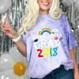 Kindergarten Graduation 2018 Last Day Of School Comfort Color Blast T-Shirt Amethyst