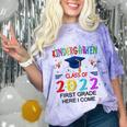 Kindergarten Graduation Class Of 2022 1st Grade Here I Come Comfort Color Blast T-Shirt Amethyst
